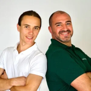 Marcus Voigt und Christos Chatzimichalis, Inhaber von Physiotherapie In Balance in Ulm